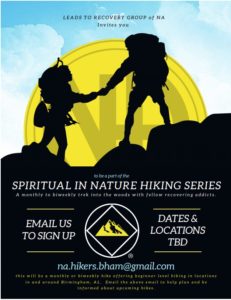 Leads to Recovery Group of NA invites you to a Spiritual in Nature Hiking Series