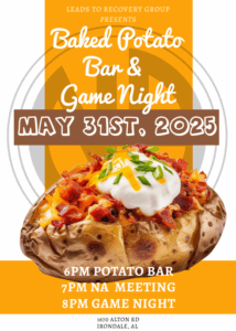 Leads to Recovery Group Present Baked Potato Bar & Game Night @ Leads to Recovery Group