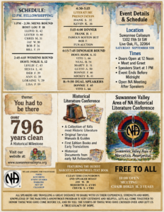 Suwannee Valley Area of NA Historical Literature Conference @ Suwannee Coliseum